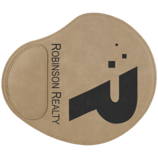 Light Brown Leatherette Mouse Pad