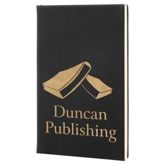 Black/Gold Leatherette Journal