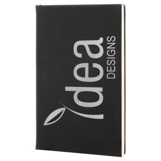 Black/Silver Leatherette Journal