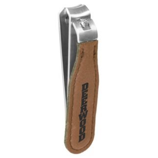 Dark Brown Leatherette Nail Clipper