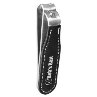 Black/Silver Leatherette Nail Clipper