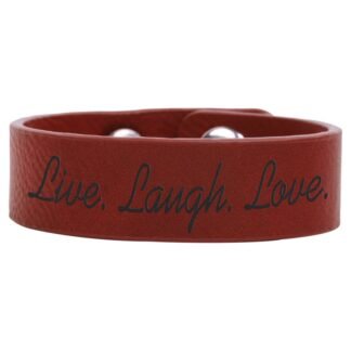 Rose Leatherette Youth Cuff Bracelet