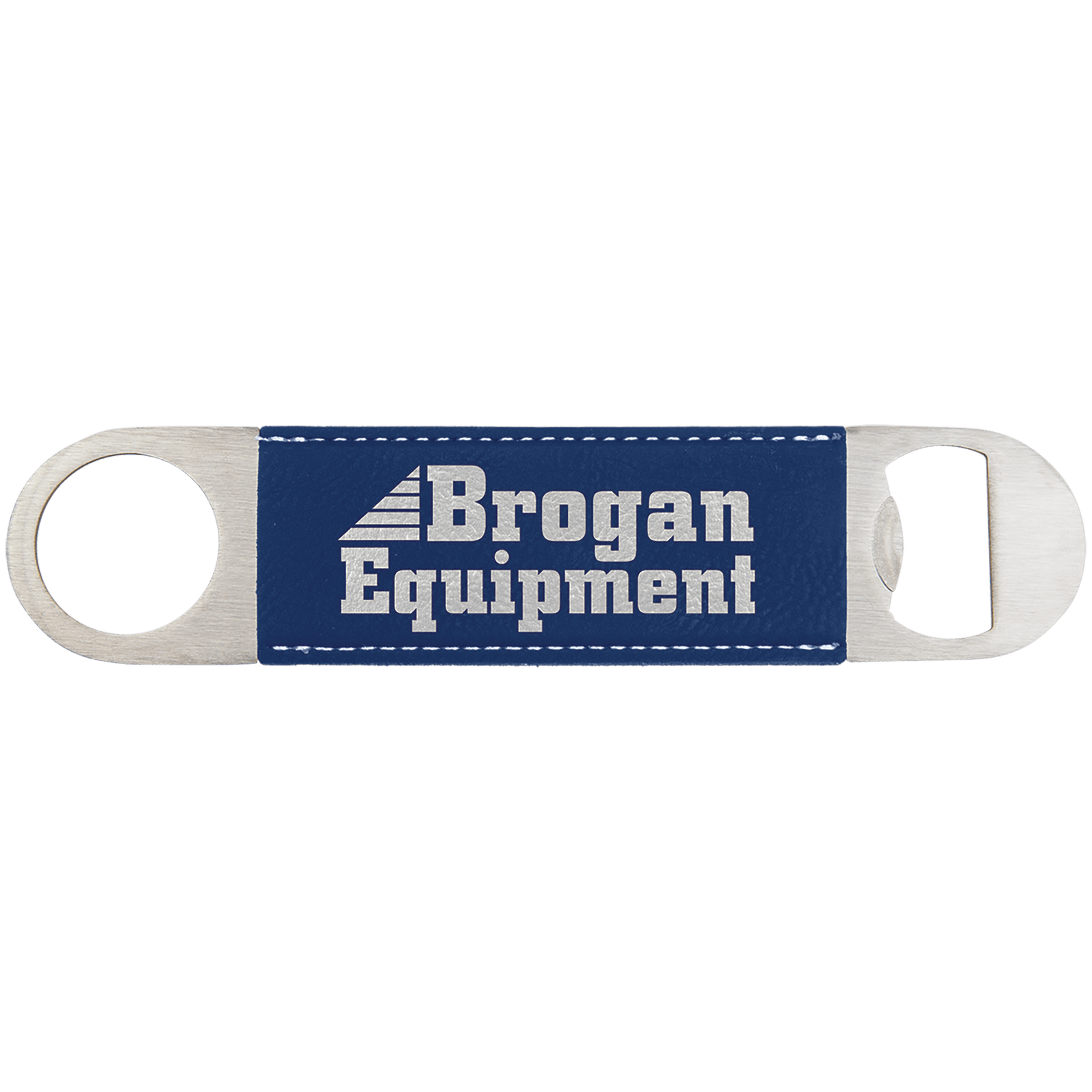 Blue/Silver Leatherette Bottle Opener