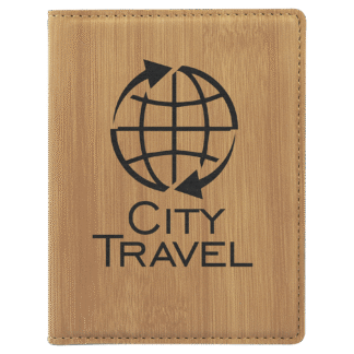 Bamboo Leatherette Passport Holder
