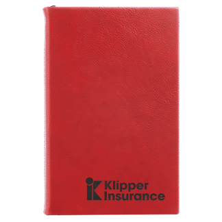 Red Leatherette Journal