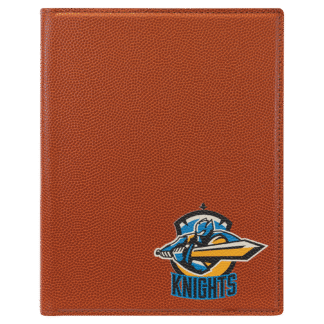 Football Small Leatherette Portfolio with Notepad
