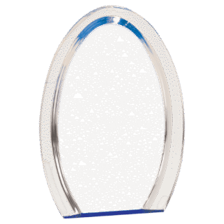 8" Blue Oval Halo Acrylic