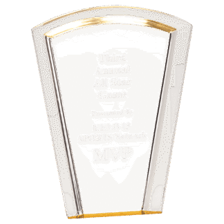 8" Gold Fan Halo Acrylic