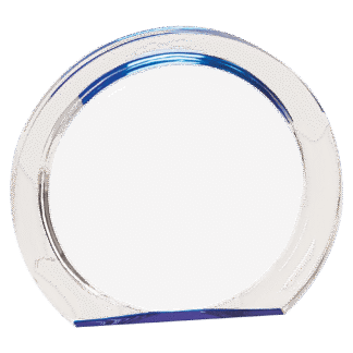 5 3/8" Blue Round Halo Acrylic