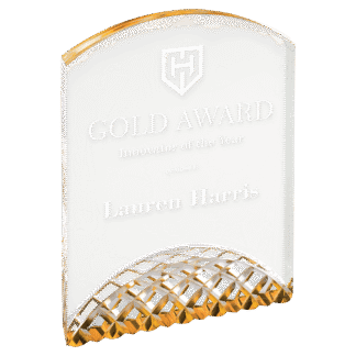 7" Gold Horizon Acrylic