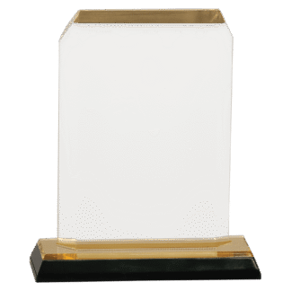 Gold Clipped Corners Impress Acrylic