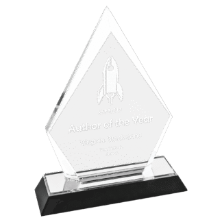 7" Silver Arrow Point Impress Acrylic