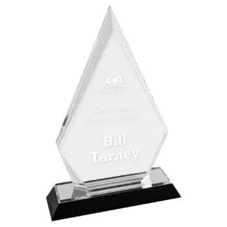 8" Silver Arrow Point Impress Acrylic