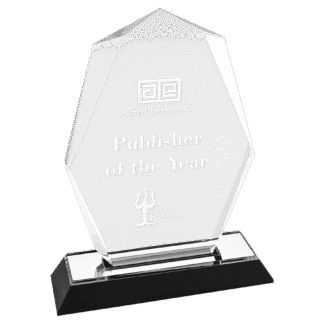 7" Silver Octagon Point Impress Acrylic