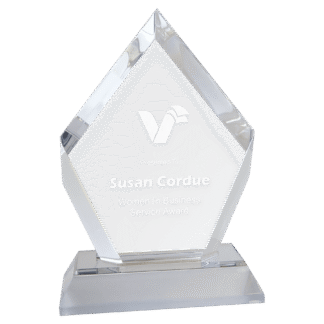 Silver Frosted Base Diamond Impress Acrylic