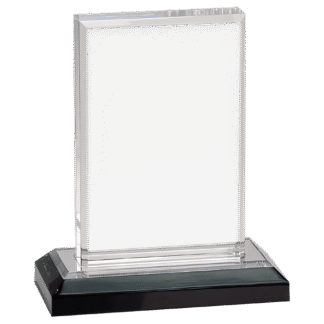 6" Silver Beveled Impress Acrylic with Base