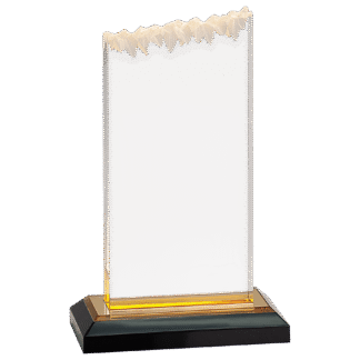 8" Gold Frosted Impress Acrylic with Base