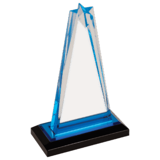 8" Blue Star Impress Acrylic with Base