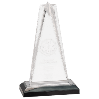 8" Silver Star Impress Acrylic with Base