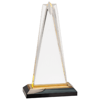 9" Gold Star Impress Acrylic with Base