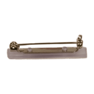 Clear Plastic Top-Opening Pin for Badges