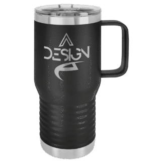 Black Polar Camel 20 oz. Travel Mug with Slider Lid