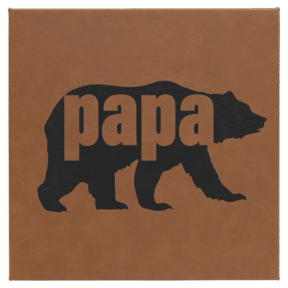 Dark Brown Leatherette Wall Decor/Signage