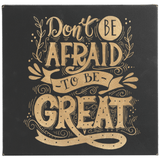 Black/Gold Leatherette Wall Decor/Signage