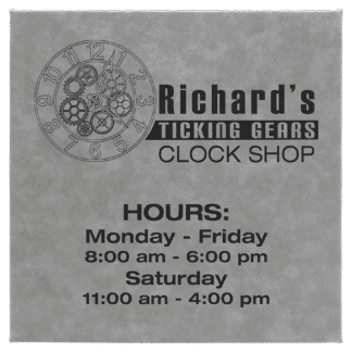 Gray Leatherette Wall Decor/Signage