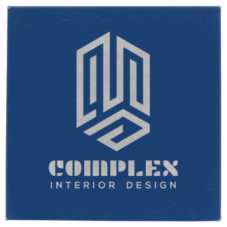 Blue/Silver Leatherette Wall Decor/Signage