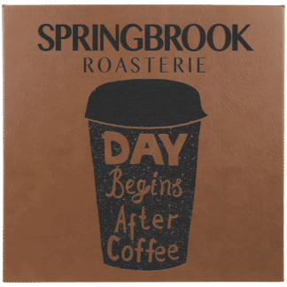 Dark Brown Leatherette Wall Decor'/Signage