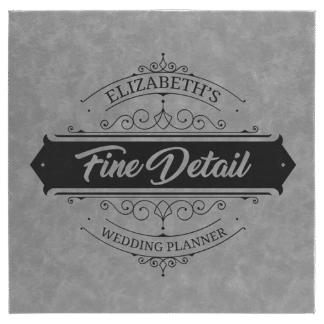 Gray Leatherette Wall Decor/Signage