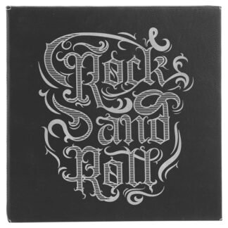 Black/Silver Leatherette Wall Decor/Signage