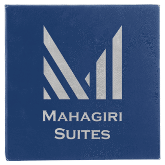 Blue/Silver Leatherette Wall Decor/Signage