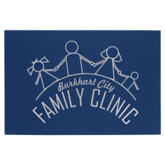 Blue/Silver Leatherette Wall Decor/Signage