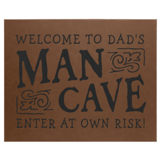 Dark Brown Leatherette Wall Decor/Signage