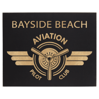 Black/Gold Leatherette Wall Decor/Signage