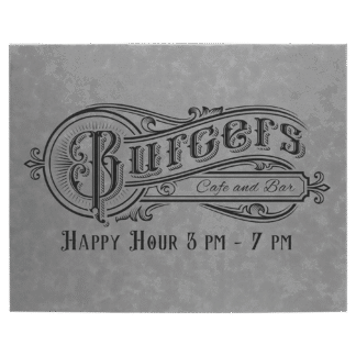 Gray Leatherette Wall Decor/Signage