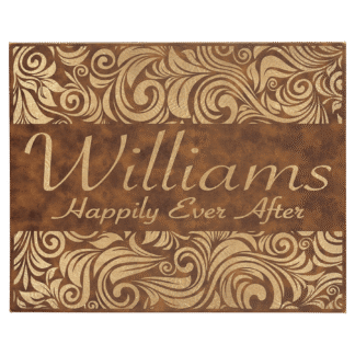 Rustic/Gold Leatherette Wall Decor/Signage