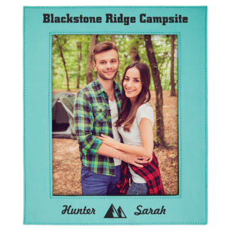 Teal Leatherette Photo Frame