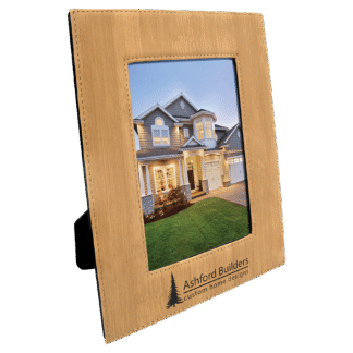 Bamboo Leatherette Photo Frame