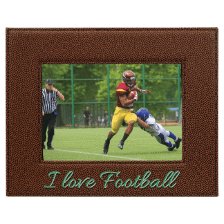 Football Leatherette 5x7 Photo Frame