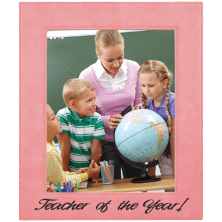 Pink Leatherette Photo Frame