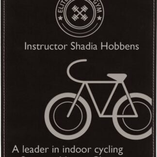Black/Silver 9" x 12" Laserable Leatherette Plaque