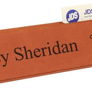 Rawhide Leatherette Desk Wedge with Business Card Holder