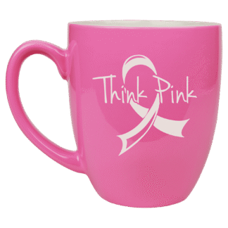 16 oz. Pink Ceramic Bistro Mug