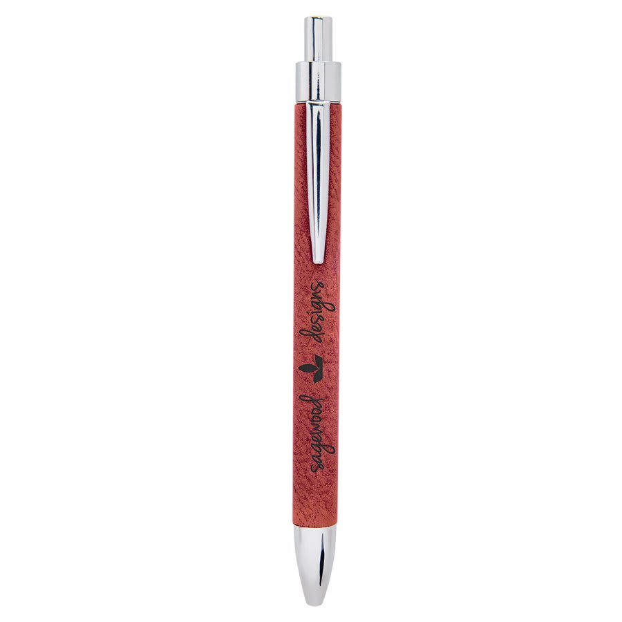 Rose Leatherette Ballpoint Pen