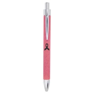 Pink Leatherette Ballpoint Pen