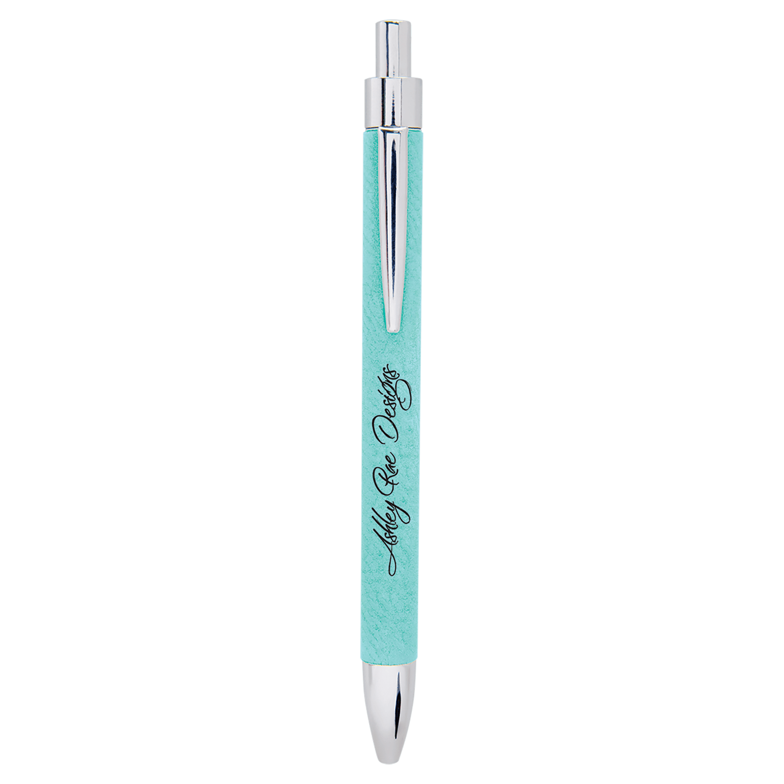 Teal Leatherette Ballpoint Pen