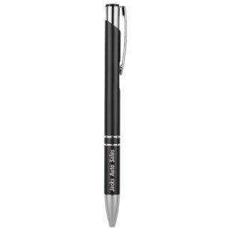 Gloss Black Anodized Aluminum Ballpoint Pen